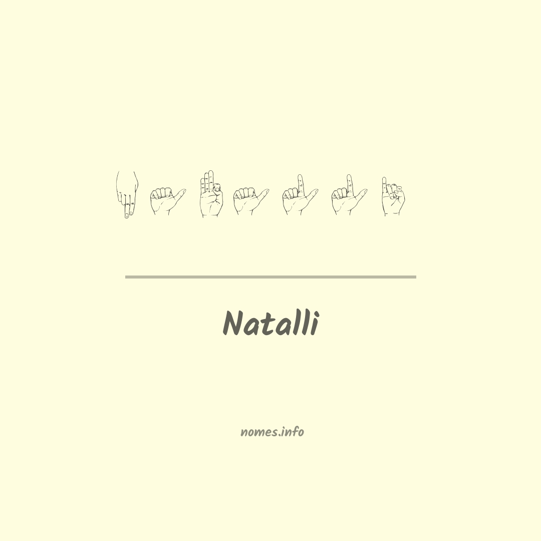 Natalli em Libras Natalli em Libras