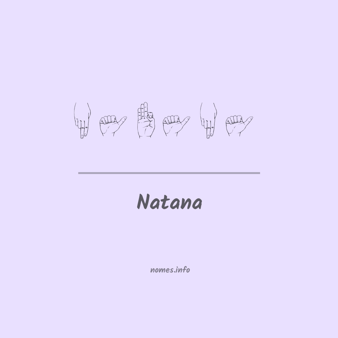 Natana em Libras