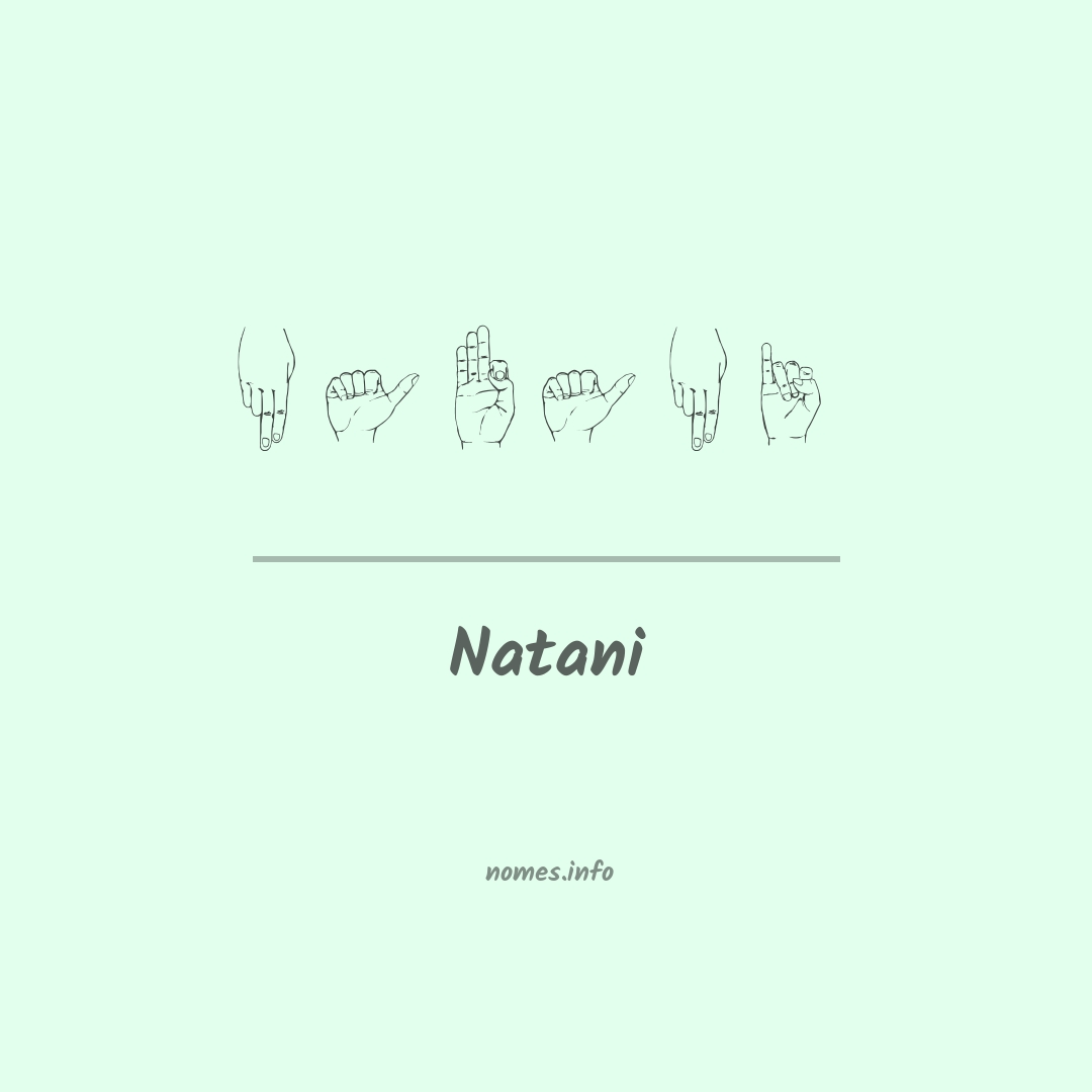 Natani em Libras