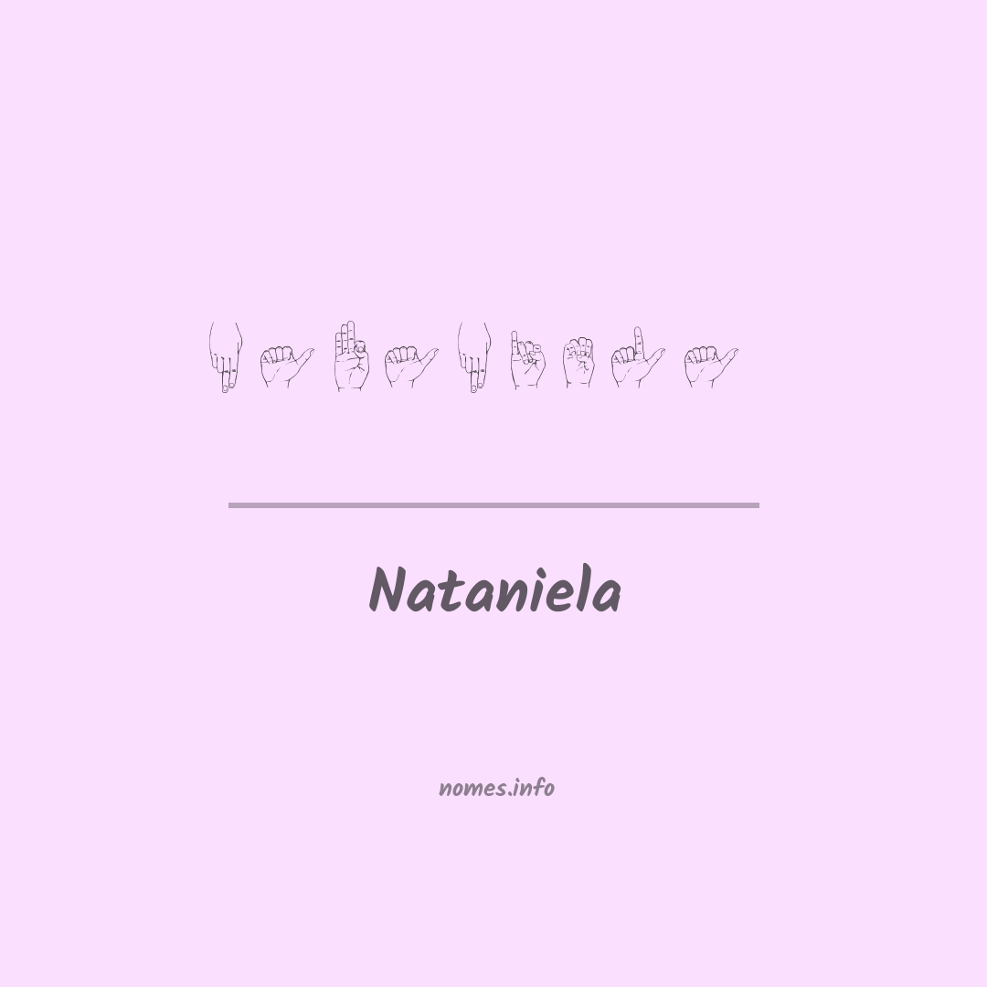 Nataniela em Libras