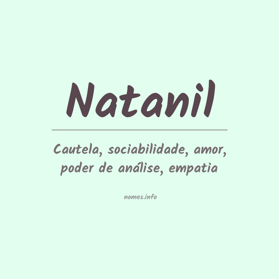 Significado do nome Natanil