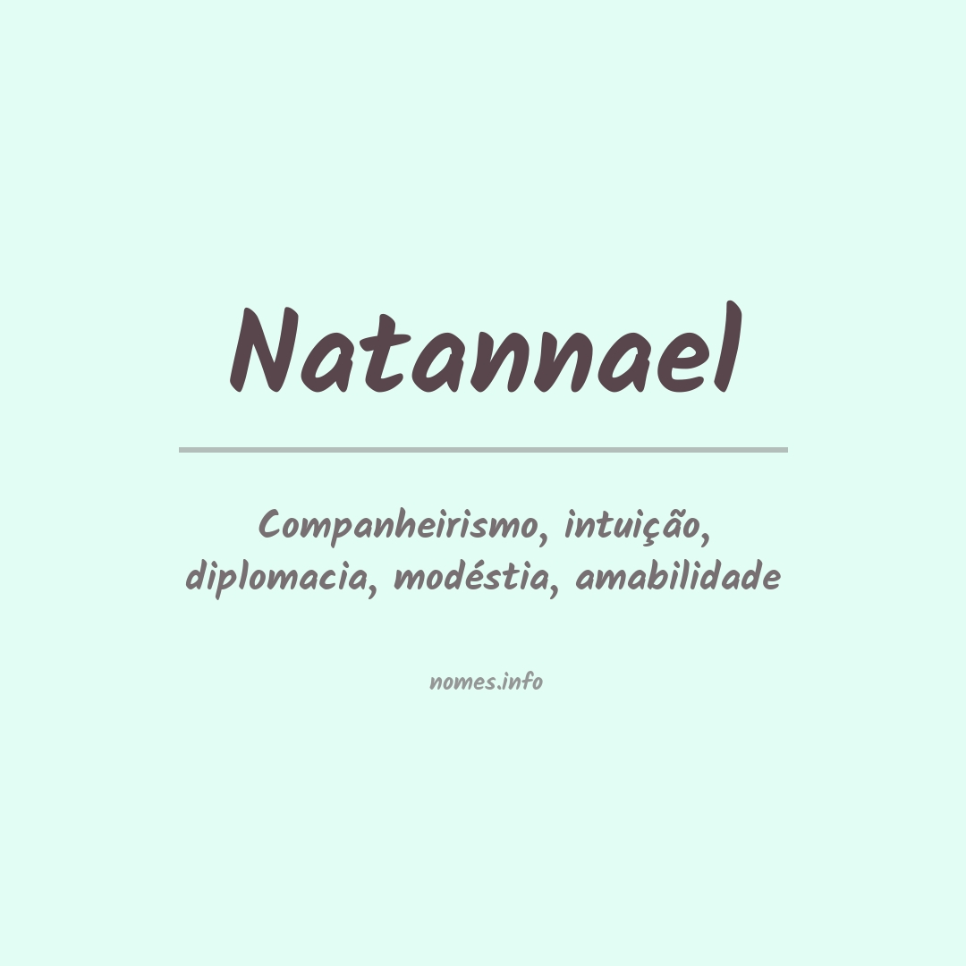 Significado do nome Natannael