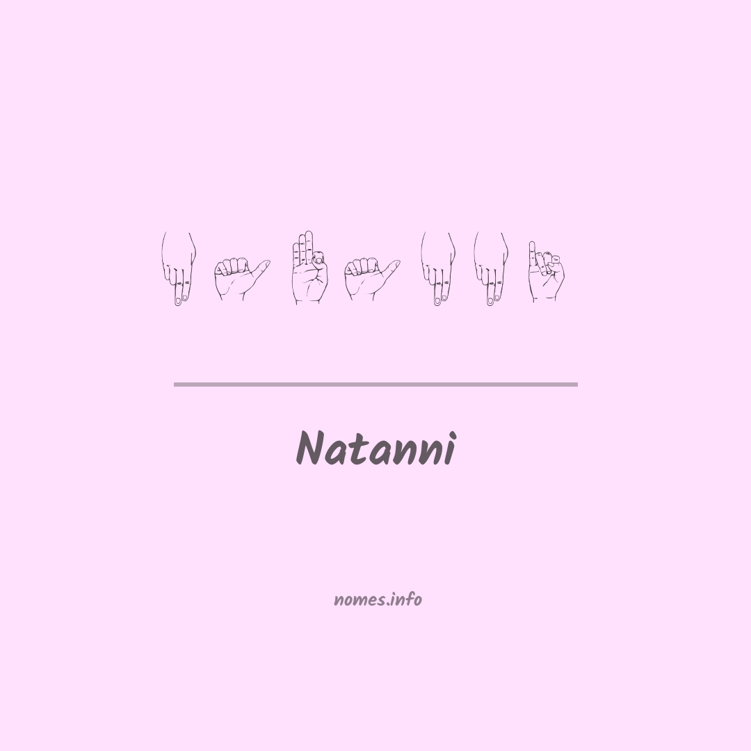 Natanni em Libras