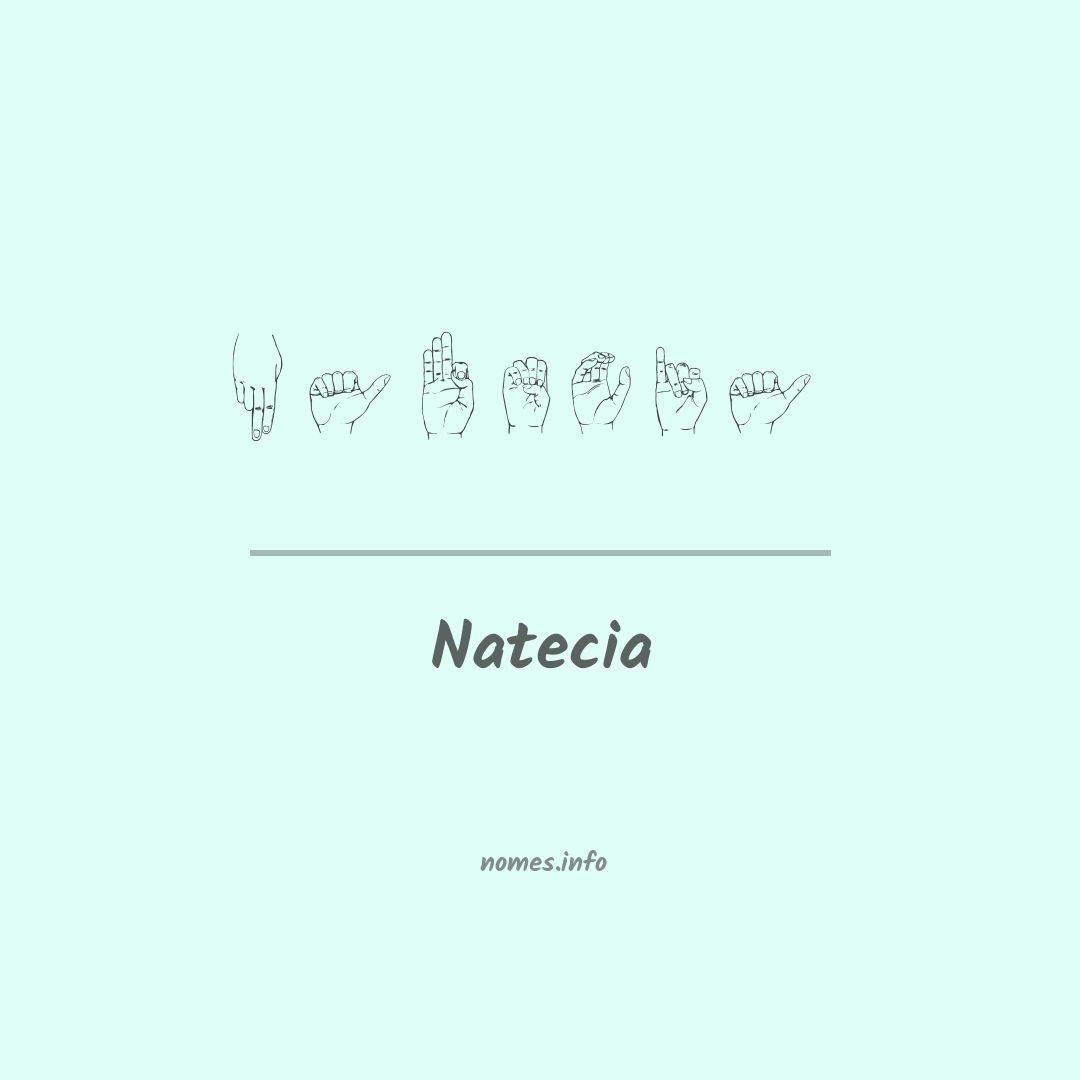 Natecia em Libras