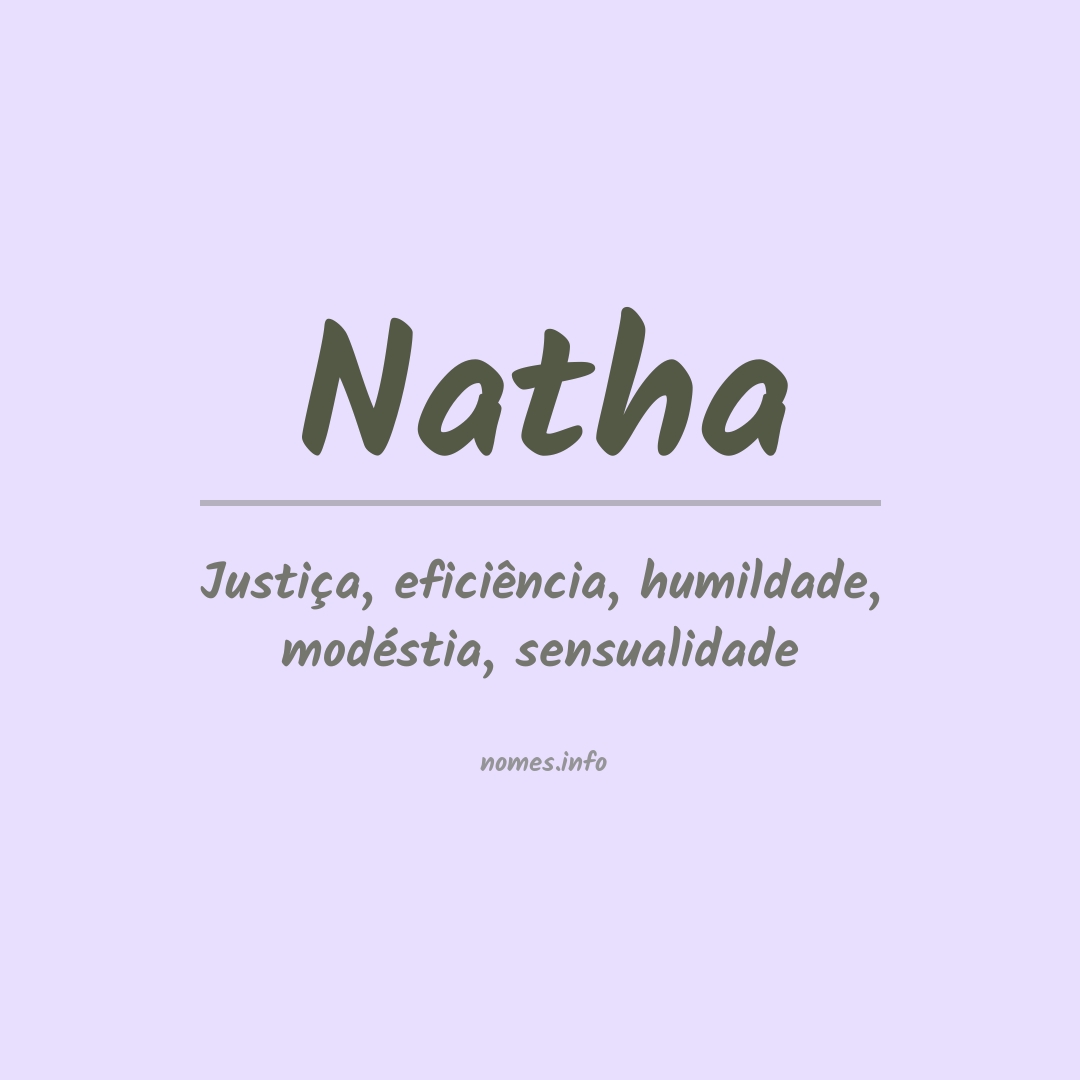 Significado do nome Natha