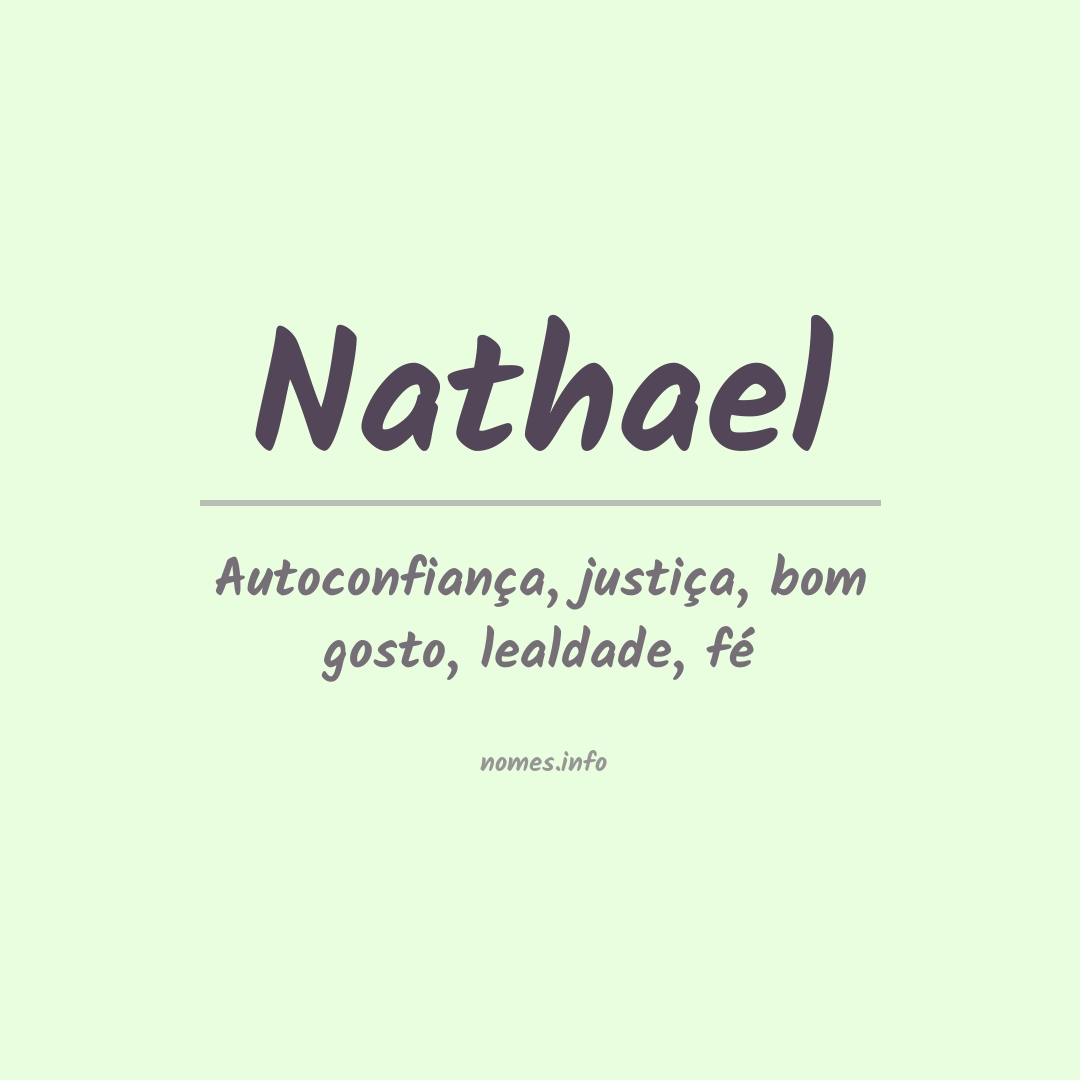 Significado do nome Nathael