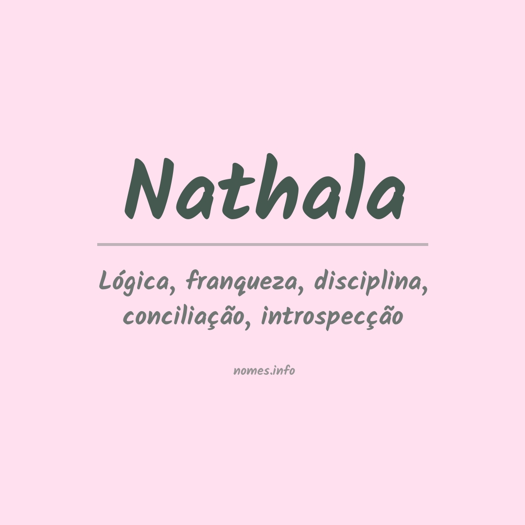 Significado do nome Nathala Significado do nome Nathala