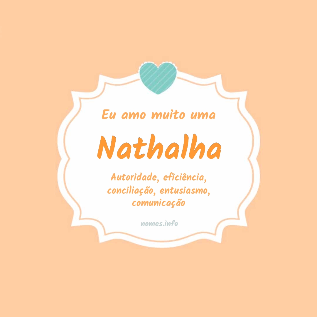 Eu amo muito Nathalha Eu amo muito Nathalha