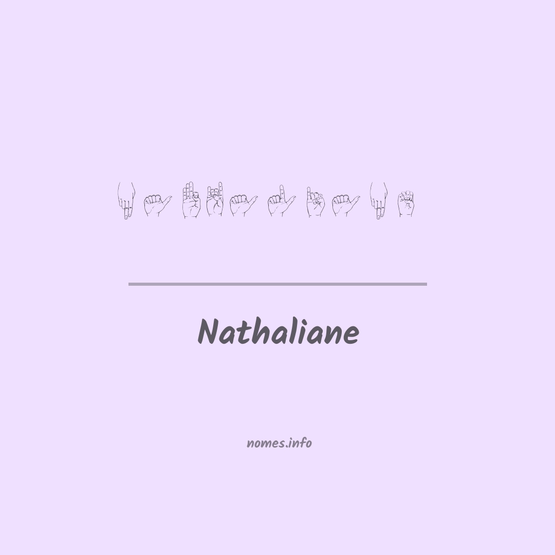 Nathaliane em Libras