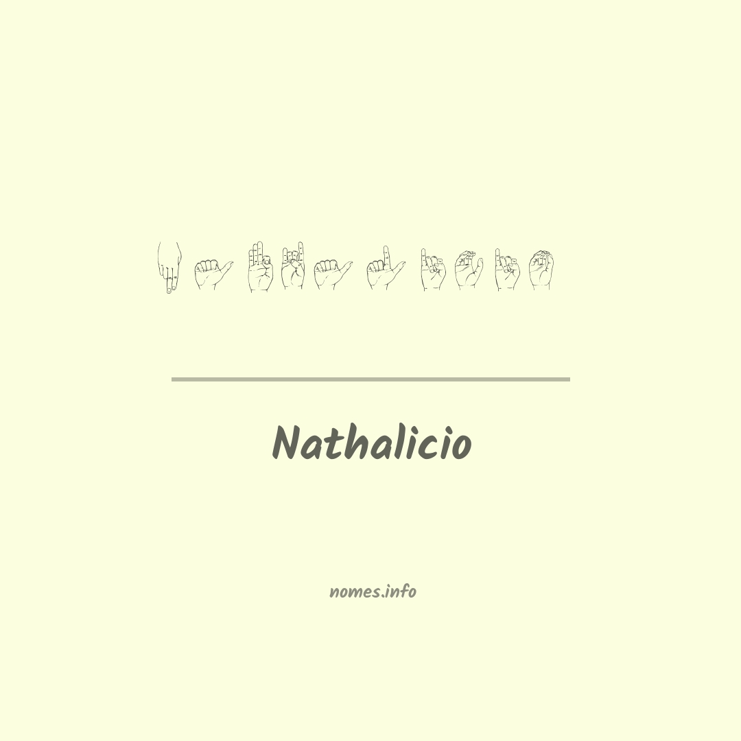 Nathalicio em Libras