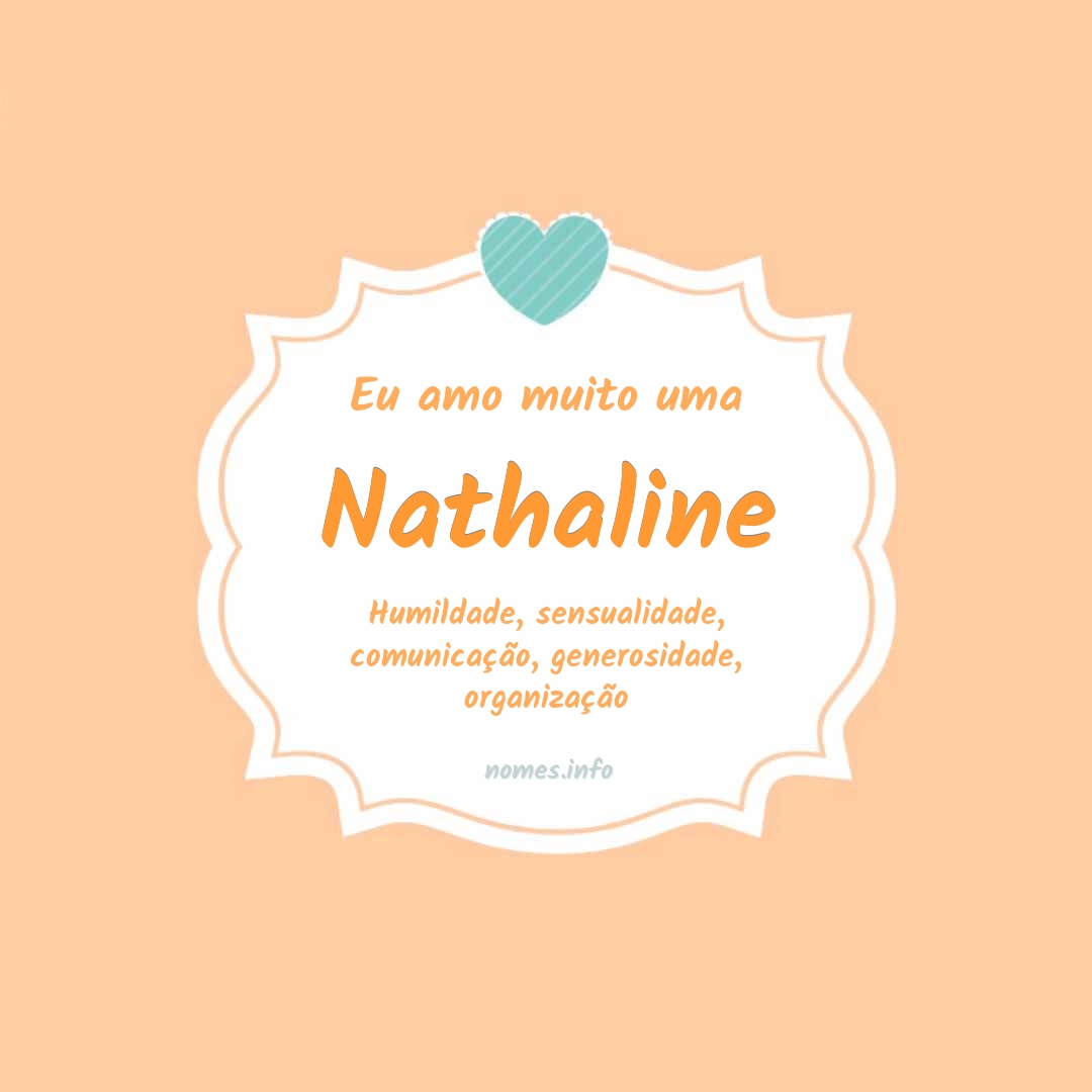 Eu amo muito Nathaline