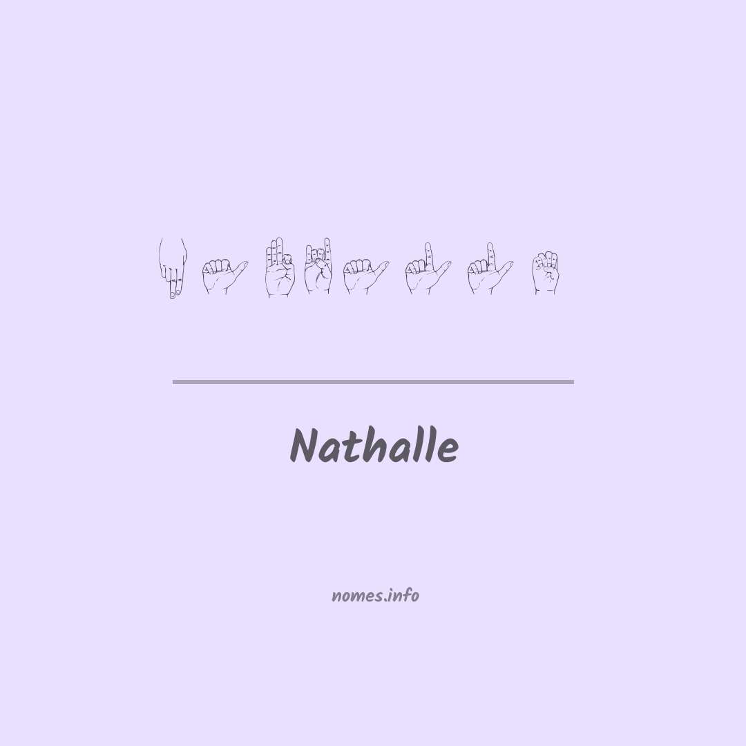 Nathalle em Libras