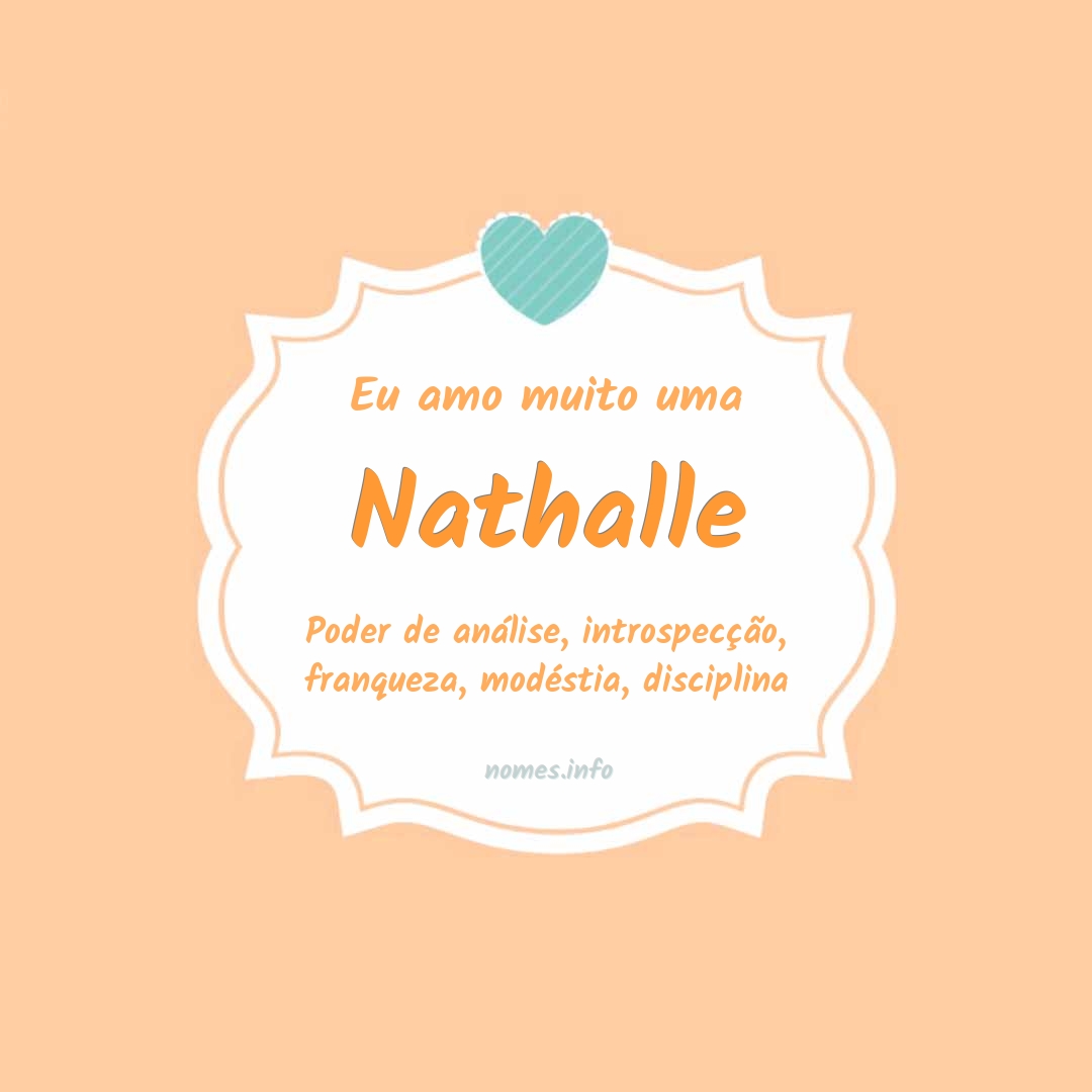 Eu amo muito Nathalle