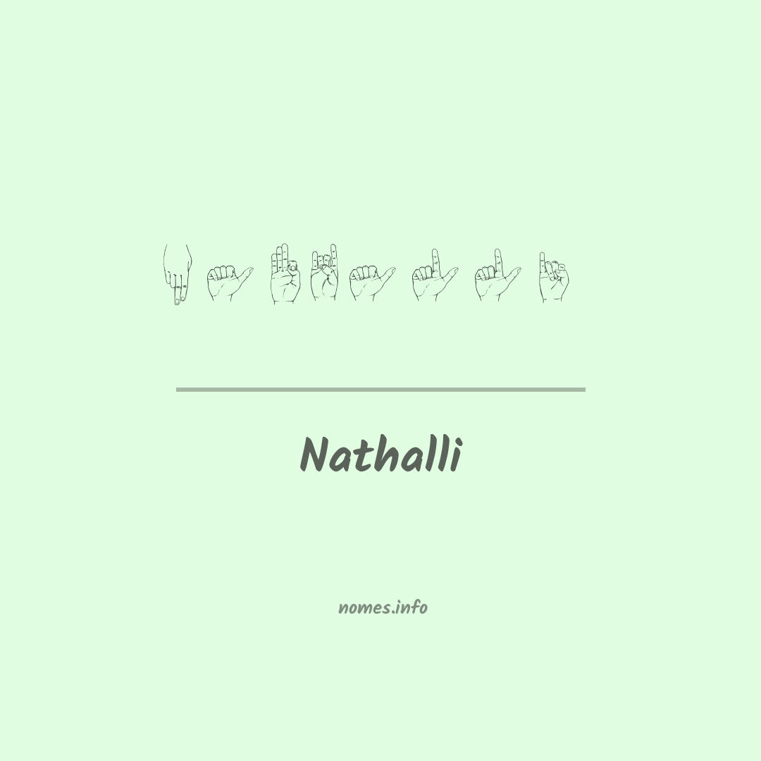 Nathalli em Libras Nathalli em Libras