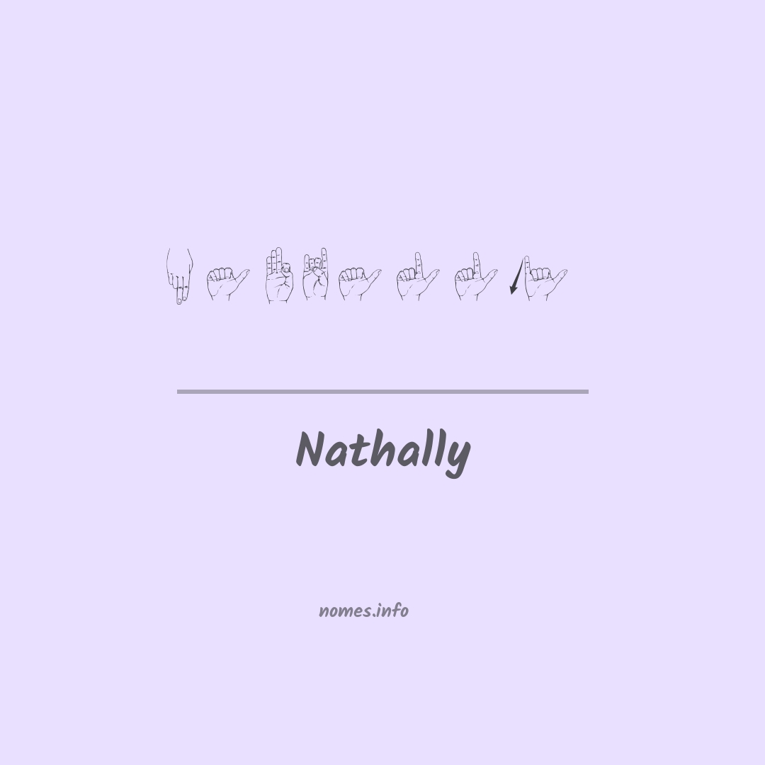 Nathally em Libras