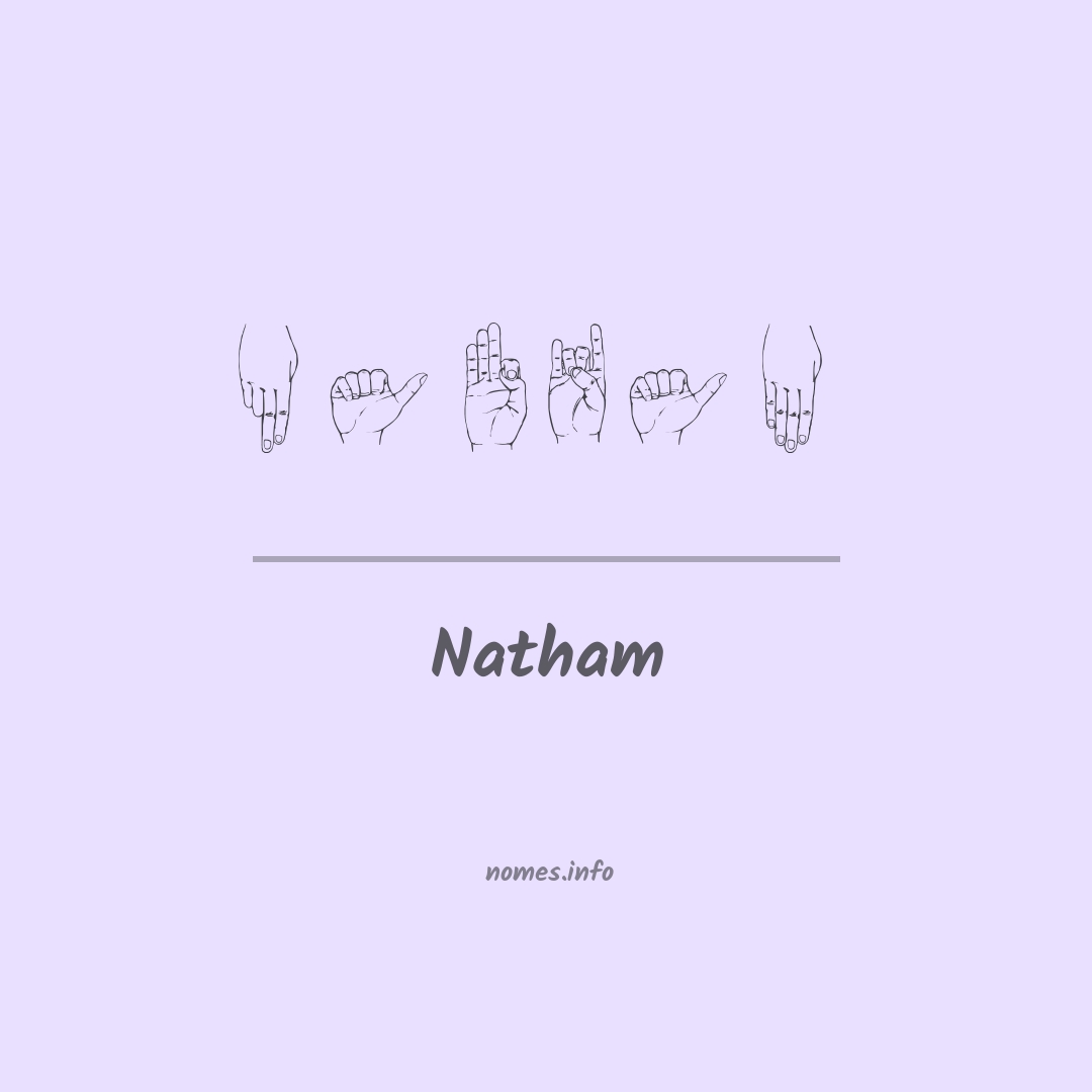 Natham em Libras