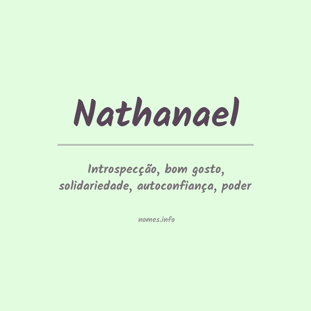 Significado do nome Nathanael
