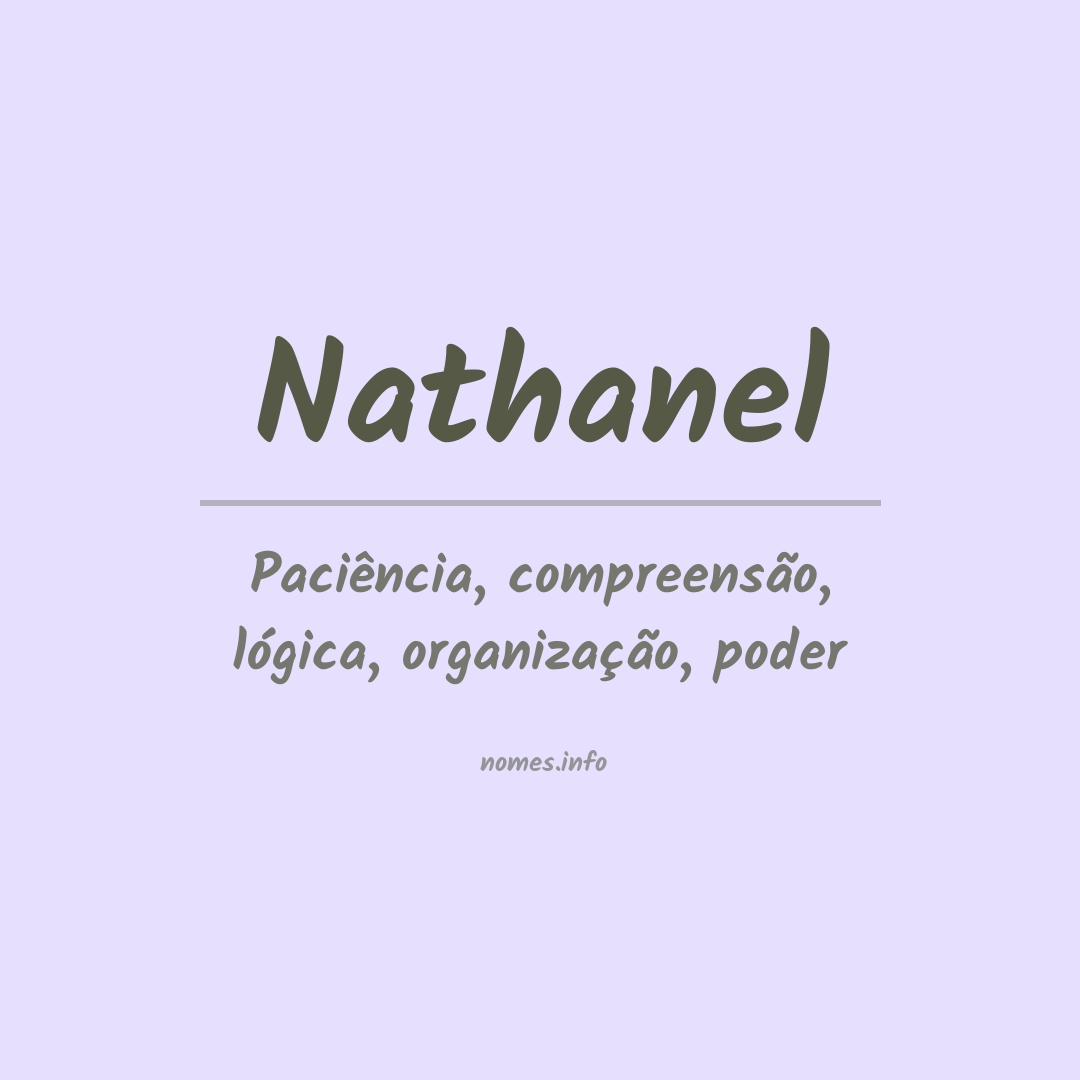 Significado do nome Nathanel