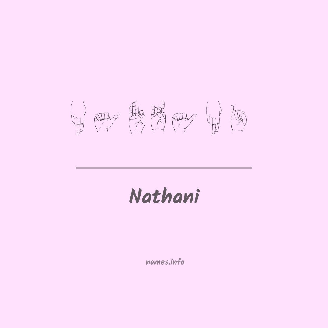 Nathani em Libras