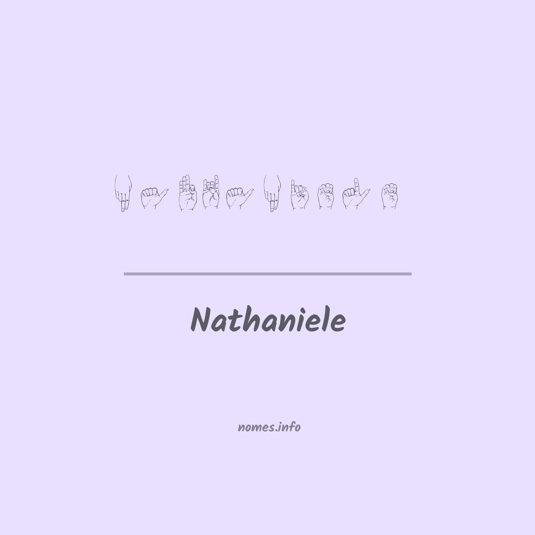 Nathaniele em Libras