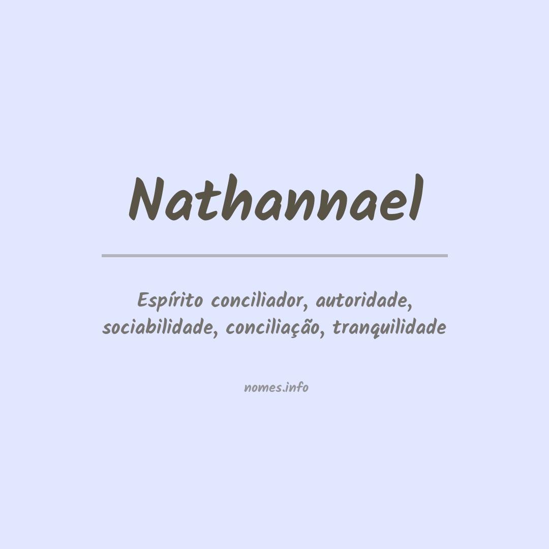 Significado do nome Nathannael