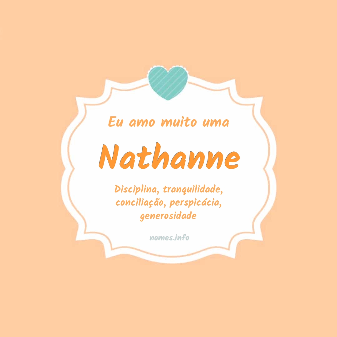 Eu amo muito Nathanne