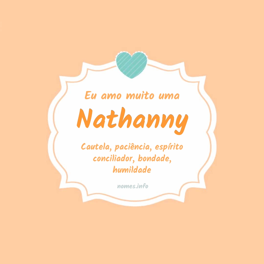 Eu amo muito Nathanny