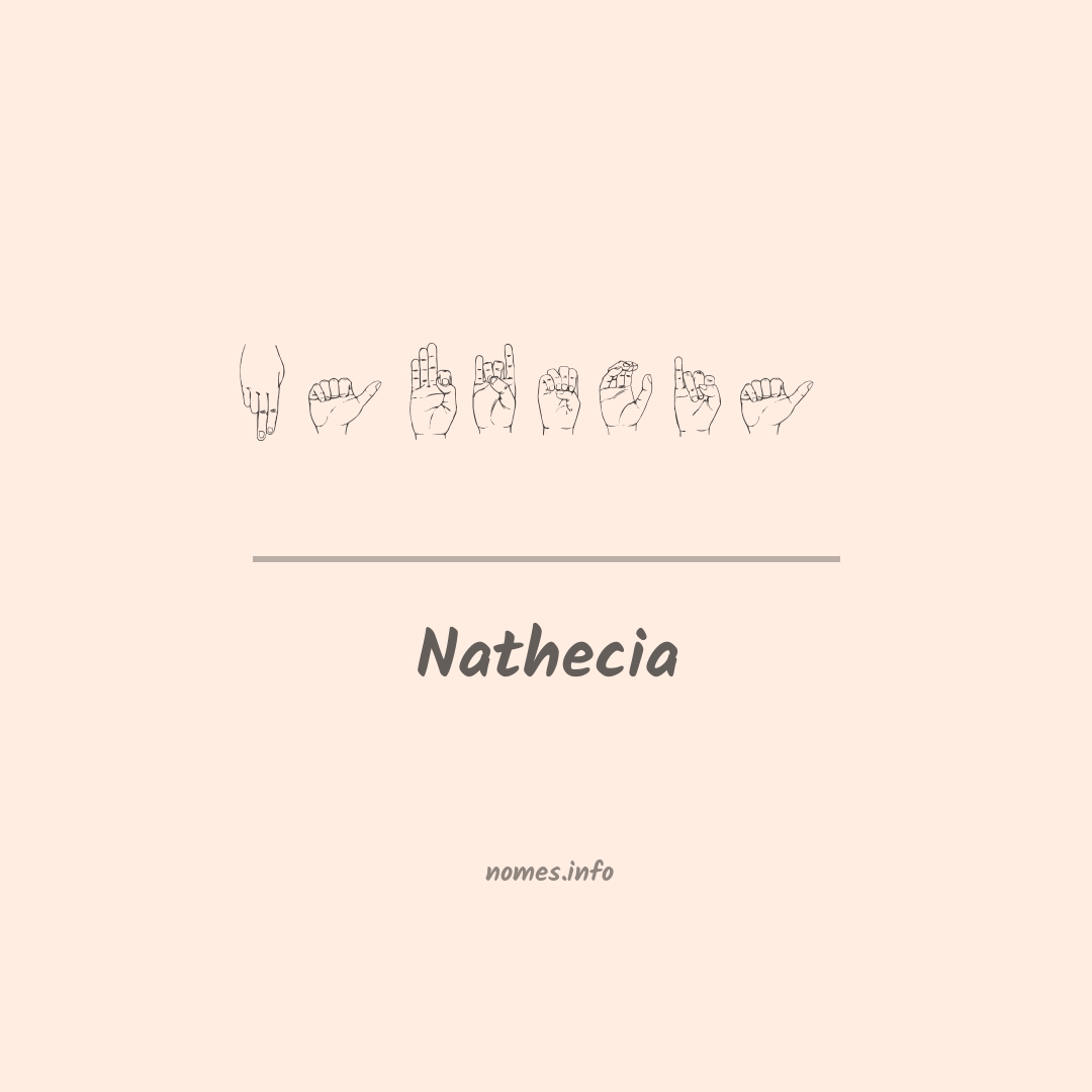 Nathecia em Libras