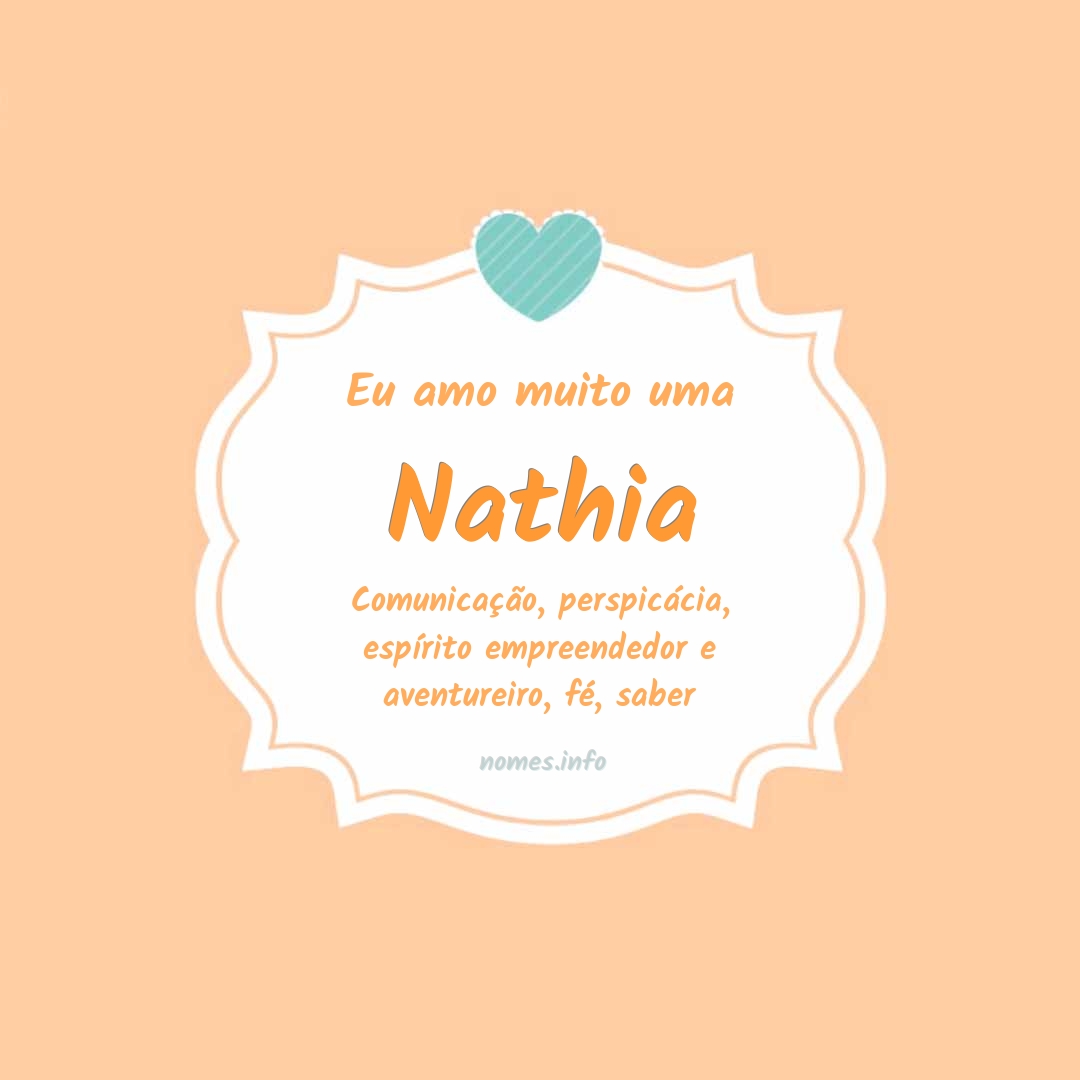 Eu amo muito Nathia