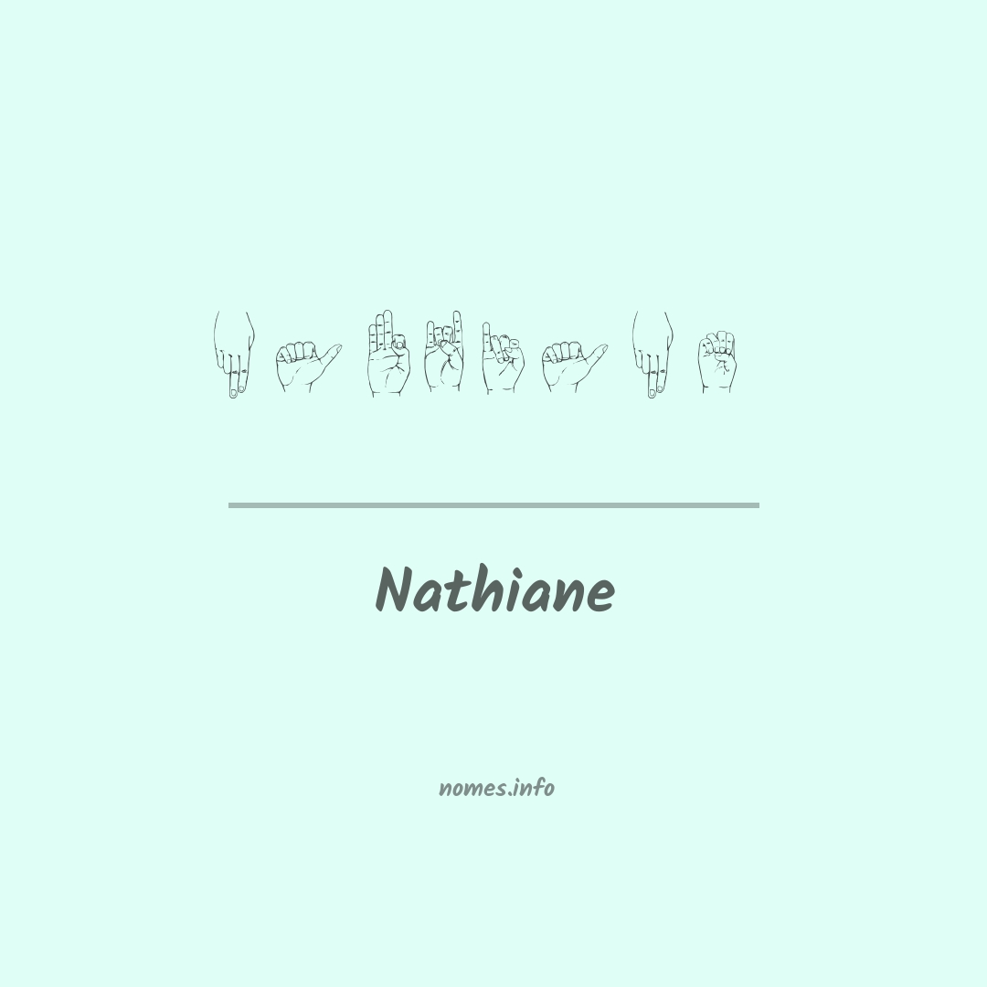 Nathiane em Libras