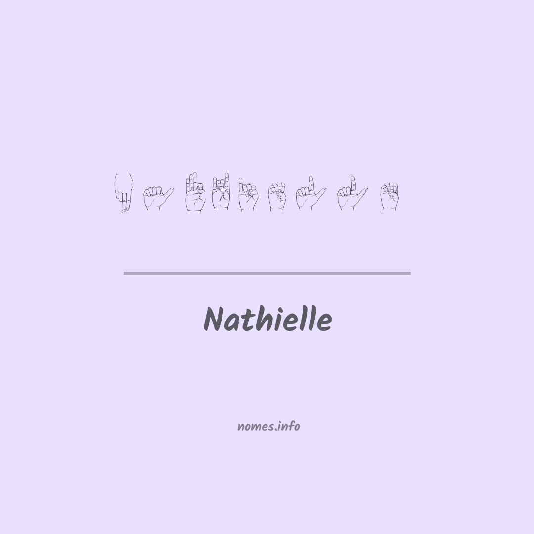 Nathielle em Libras