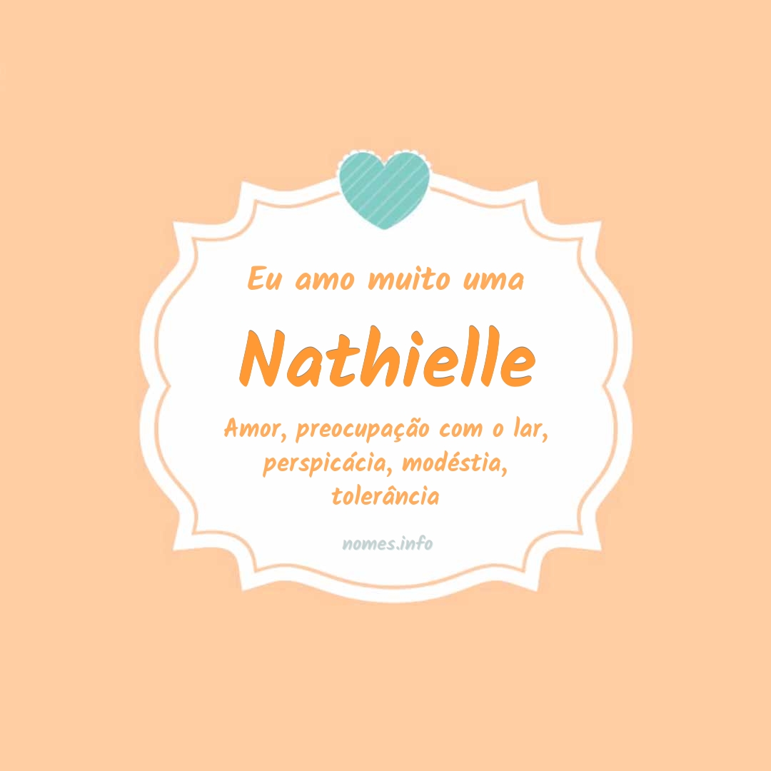 Eu amo muito Nathielle