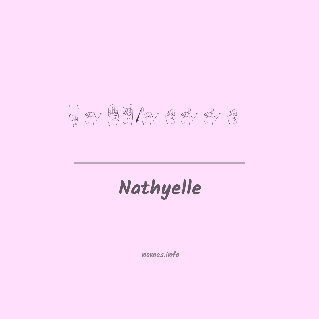 Nathyelle em Libras