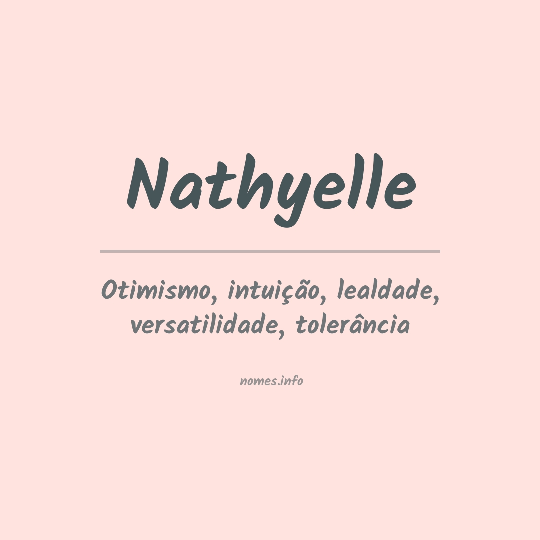 Significado do nome Nathyelle