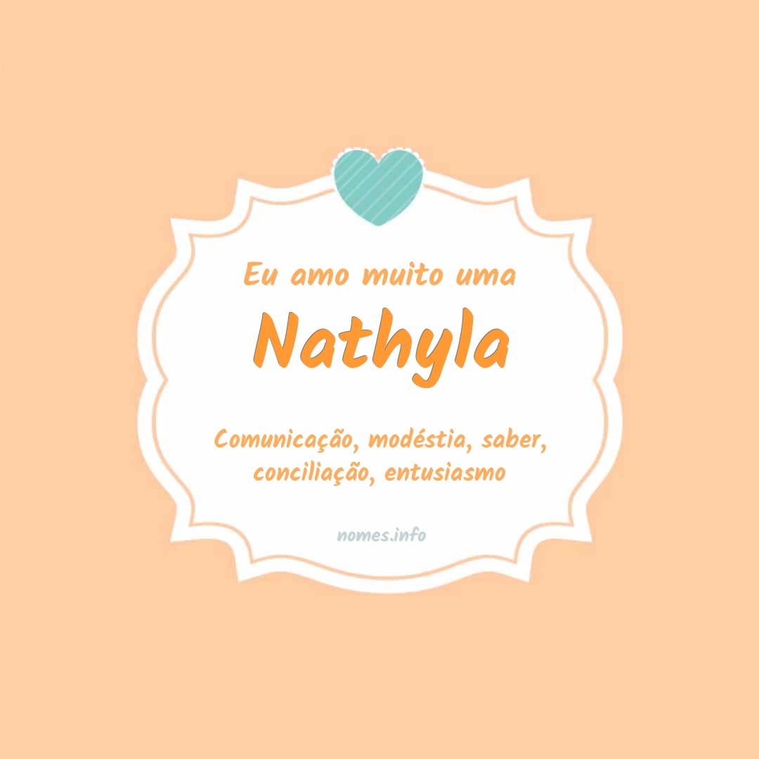 Eu amo muito Nathyla Eu amo muito Nathyla
