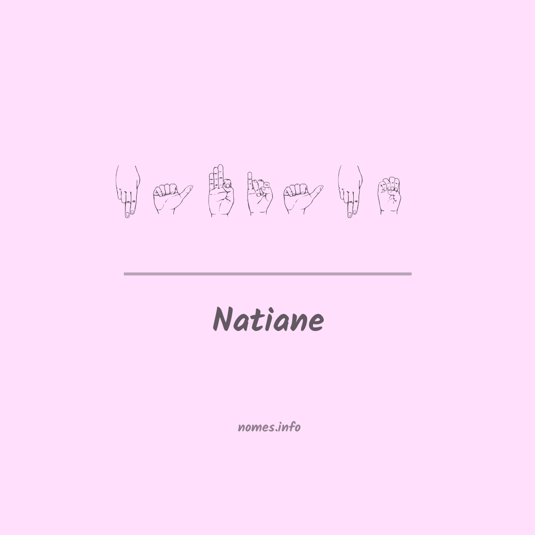 Natiane em Libras