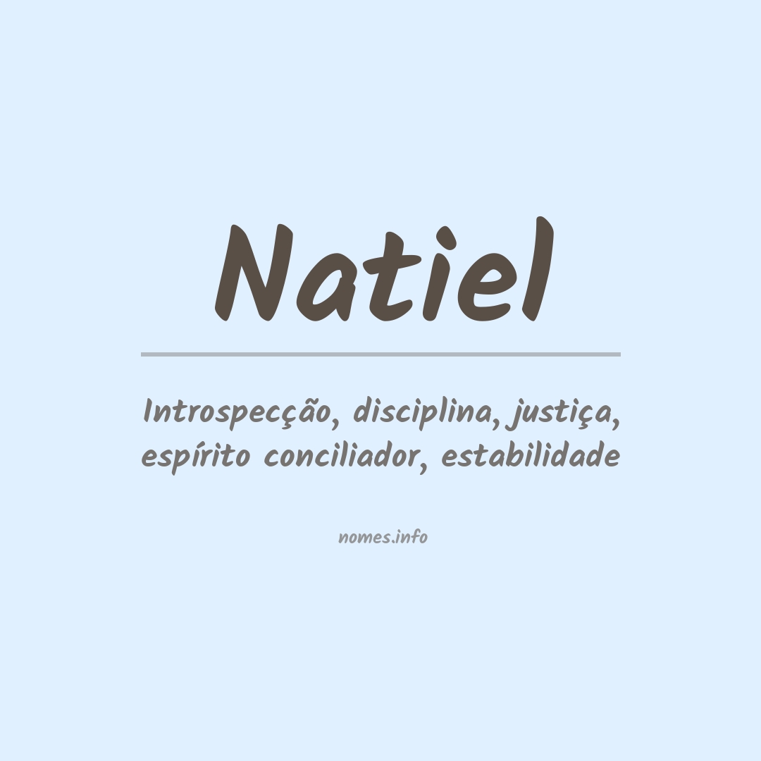 Significado do nome Natiel