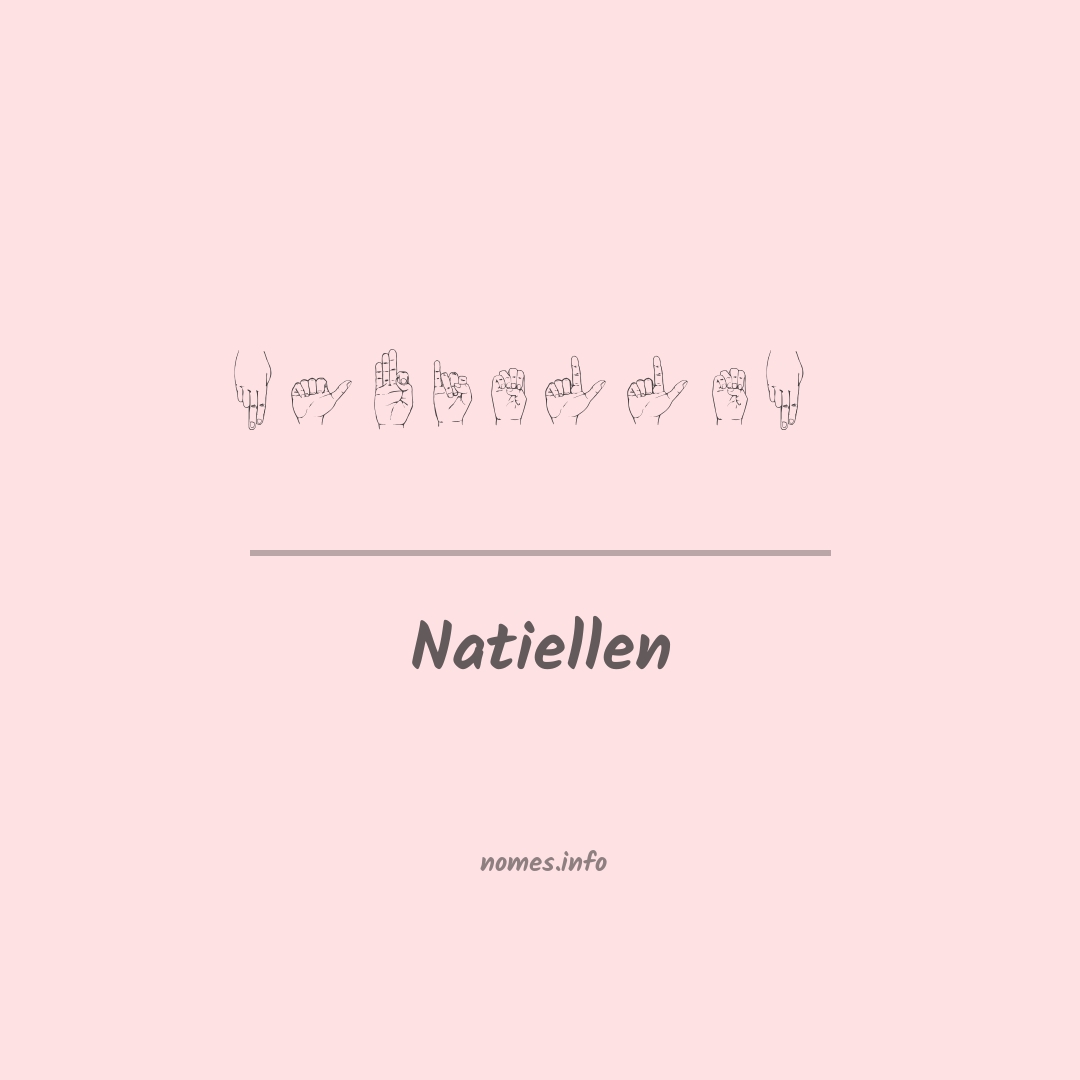 Natiellen em Libras