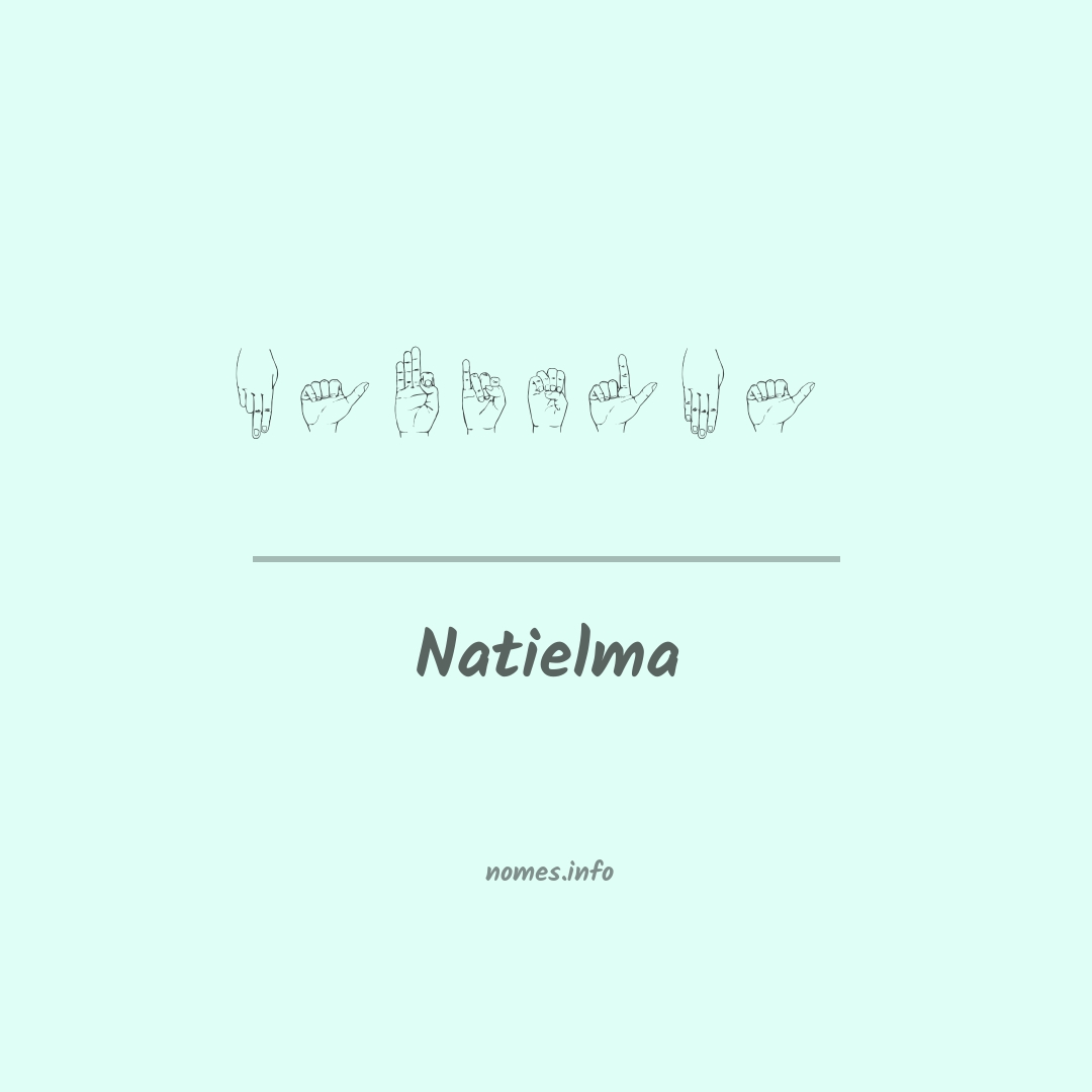 Natielma em Libras