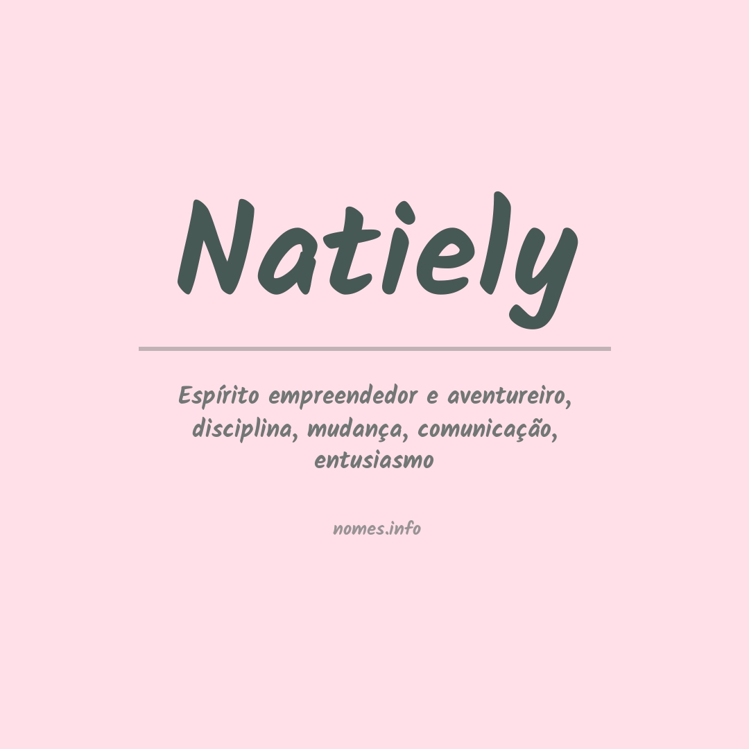 Significado do nome Natiely