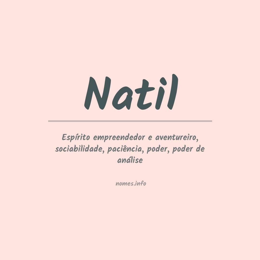 Significado do nome Natil