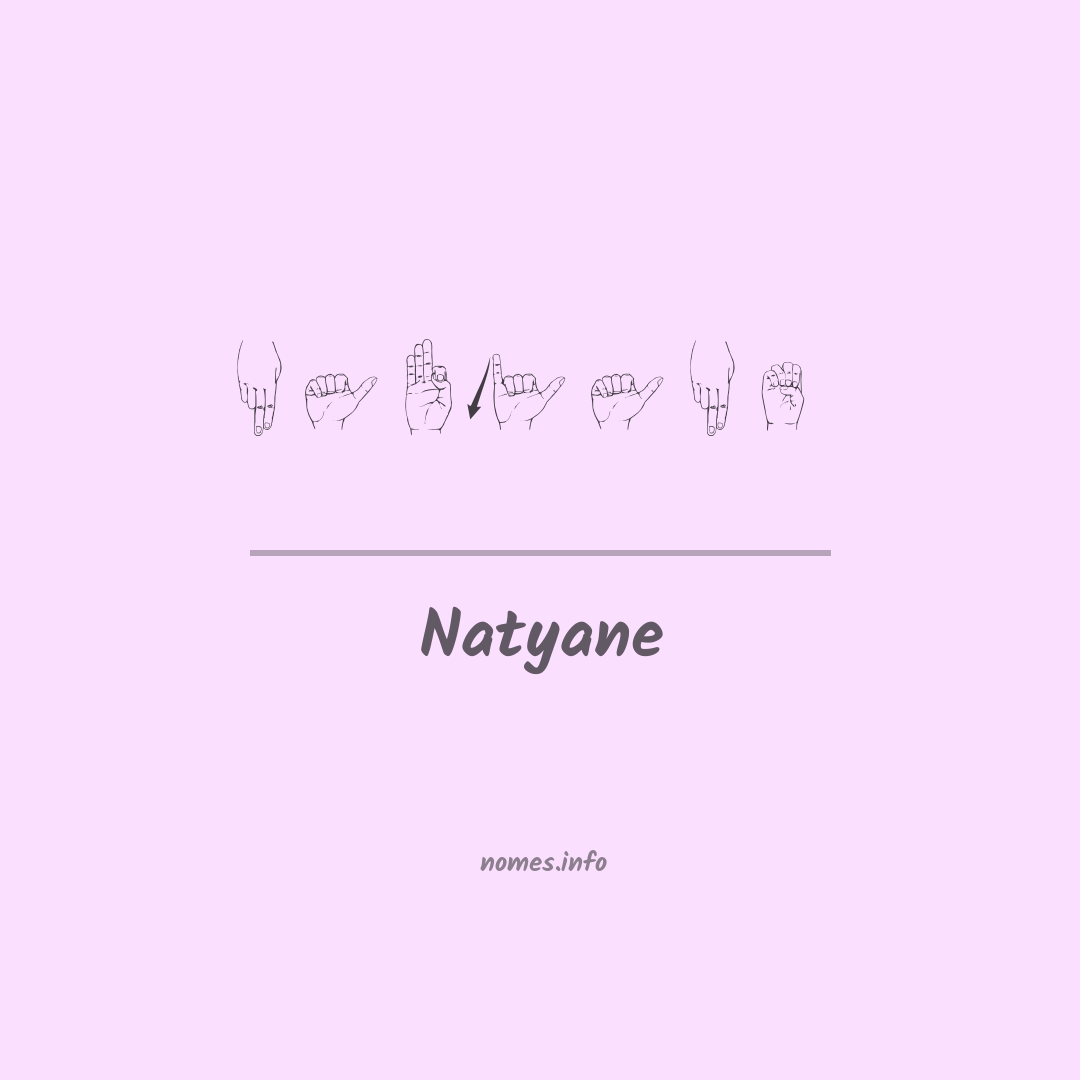 Natyane em Libras