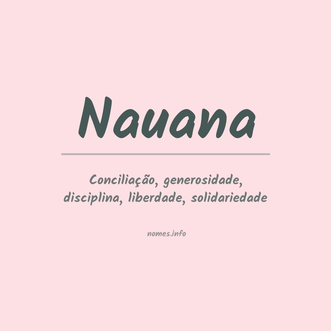 Significado do nome Nauana