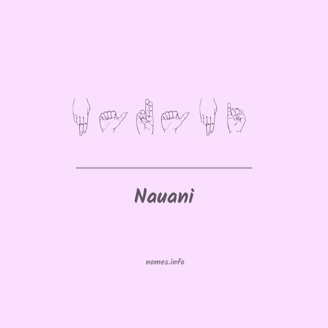 Nauani em Libras