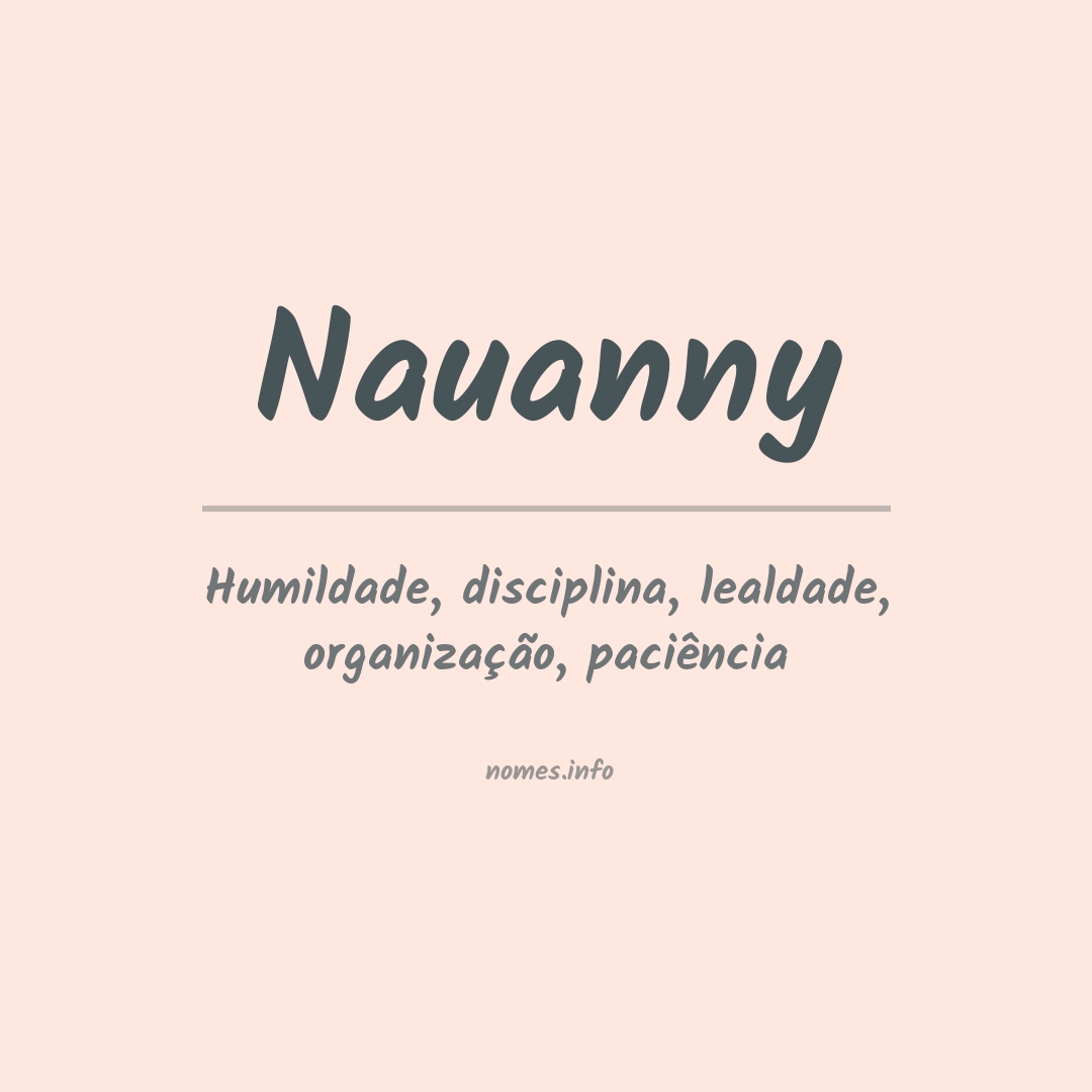Significado do nome Nauanny