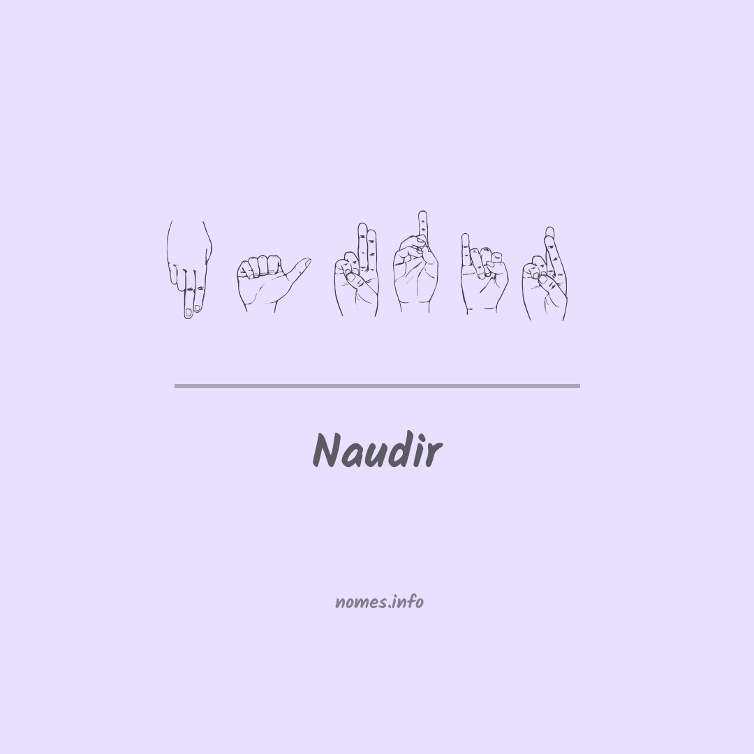 Naudir em Libras