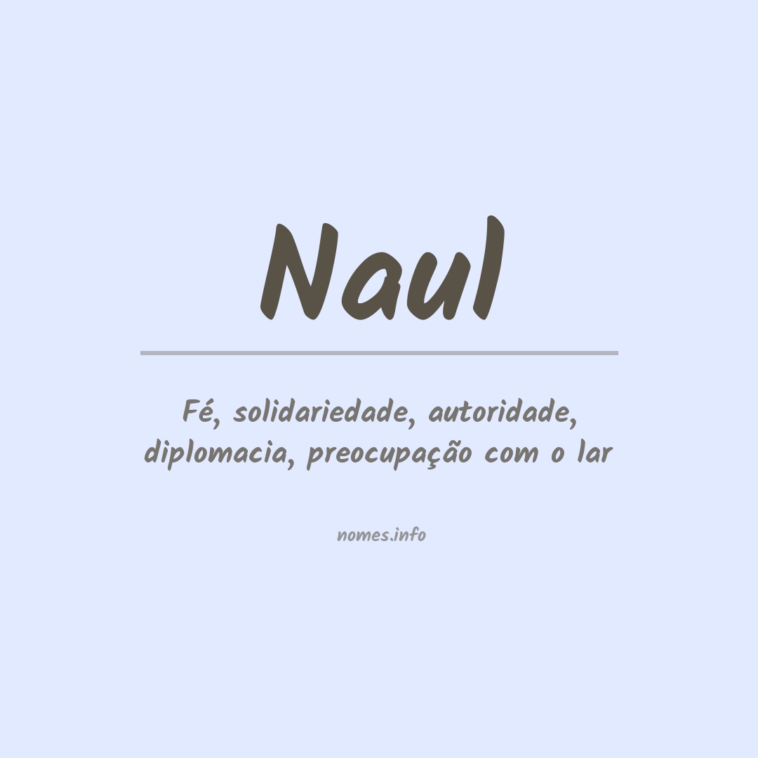 Significado do nome Naul