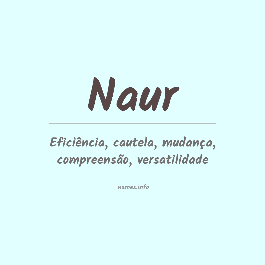 Significado do nome Naur