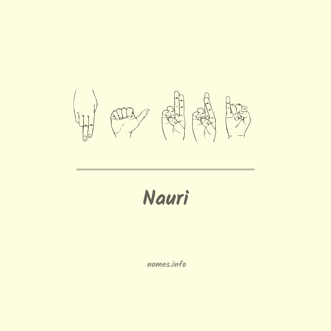 Nauri em Libras
