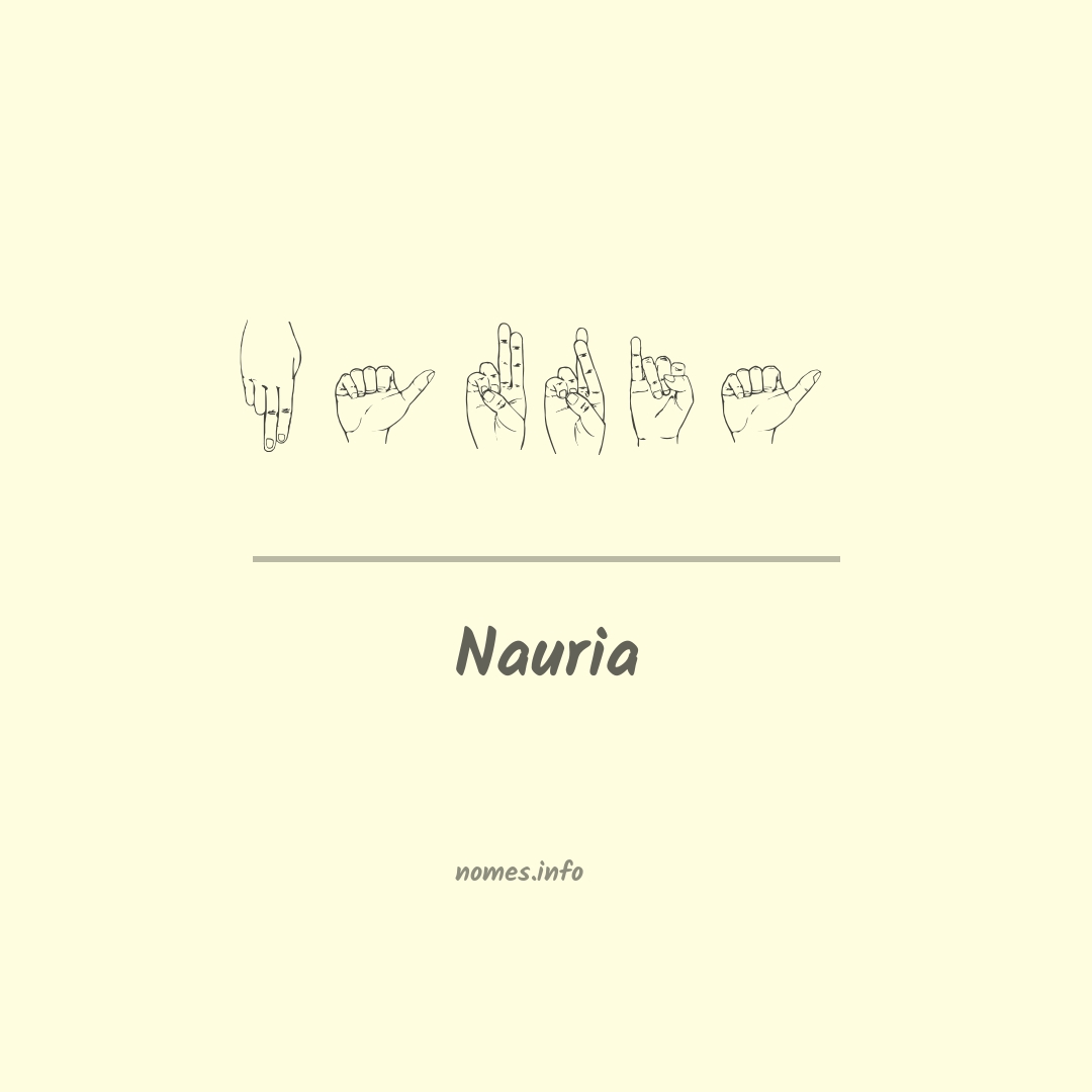 Nauria em Libras